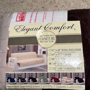 Elegant Comfort a reversible Furniture Protector for 110" X 75.5" Sofa
